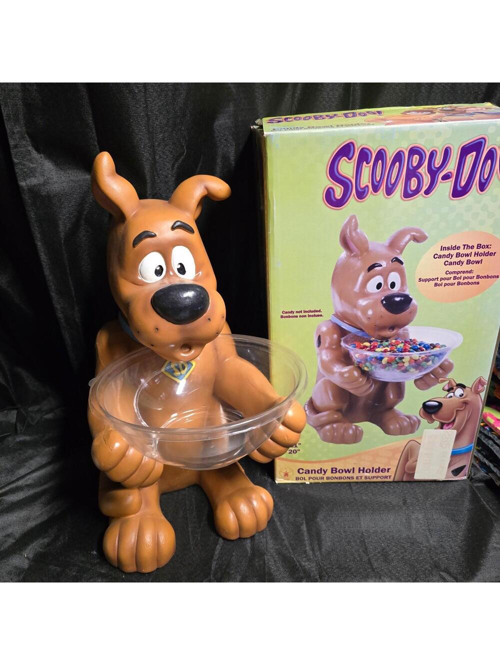 Rare Scooby-Doo Candy Bowl Holder with Plastic Candy Bowl W Original Box